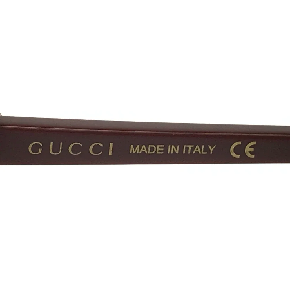 Gucci Eyeglasses Frames GG1075O 006 Shiny Burgundy Square Full Rim 54-19-145